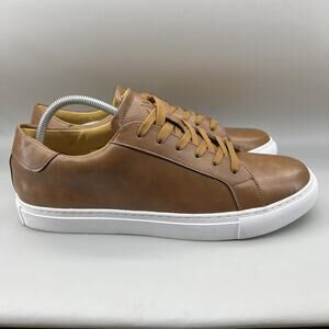 Ace Marks Brett Casual Sneakers Men Size 13 Brown White Leather Comfort Shoes